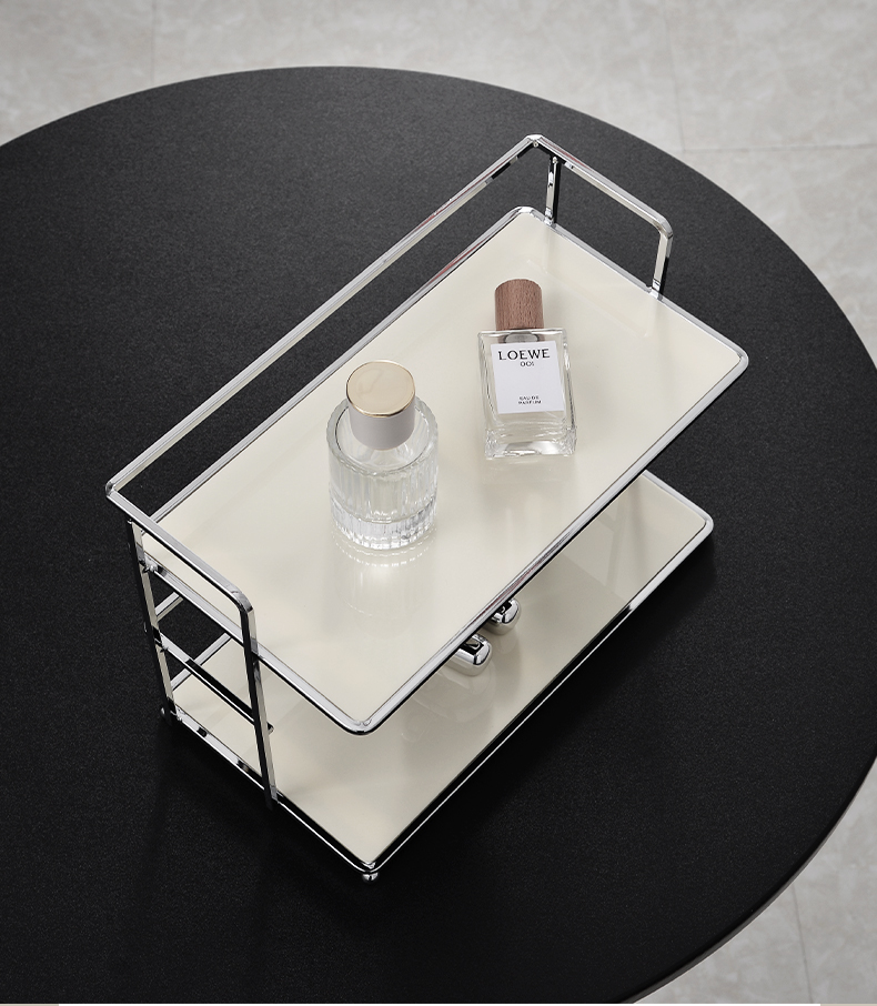 Perfume Villa Fragrance - 1개입 이중 레이어 데스크탑 수납 선반,