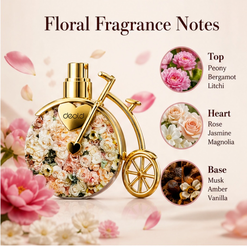 플로럴 자전거 디자인 여성용 향수 - 고급스럽고 오래  - Perfume High Fragrance 리뷰 및 가격